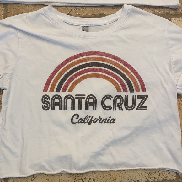 Vintage Santa Cruz Crop Tees Lot of 2 Size S - Picture 2 of 4